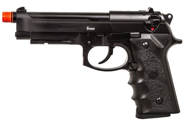 SPARTAN STS-9 M9 GBB Airsoft Pistol w/ Barrel Extension Pistol ( Black )