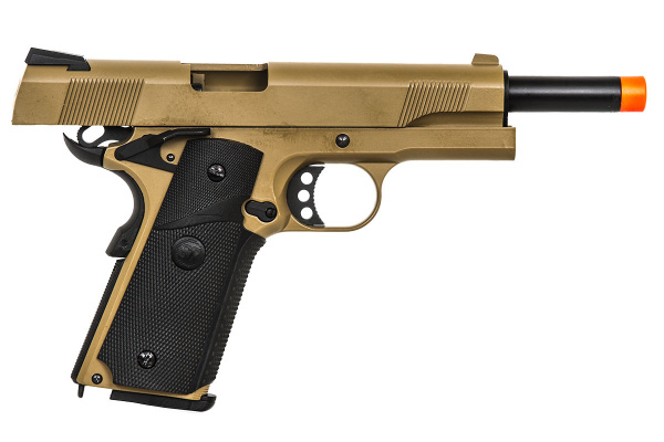 SRC 1911 Semi Auto Gas Blowback Airsoft Pistol ( Tan )