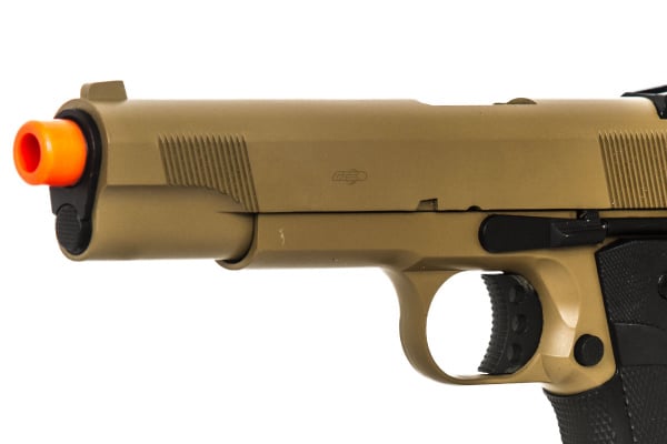 SRC 1911 Semi Auto Gas Blowback Airsoft Pistol ( Tan )