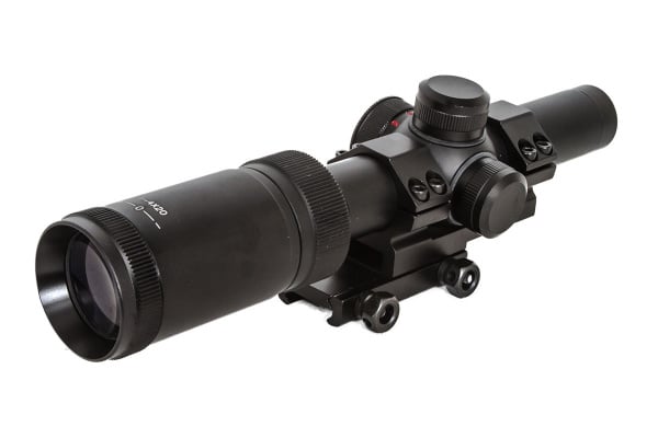 Valken Tactical Scope 1-4x20 w/Mount Mil-Dot Reticle