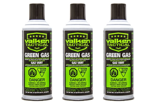 Valken Green Gas ( 3 Cans )