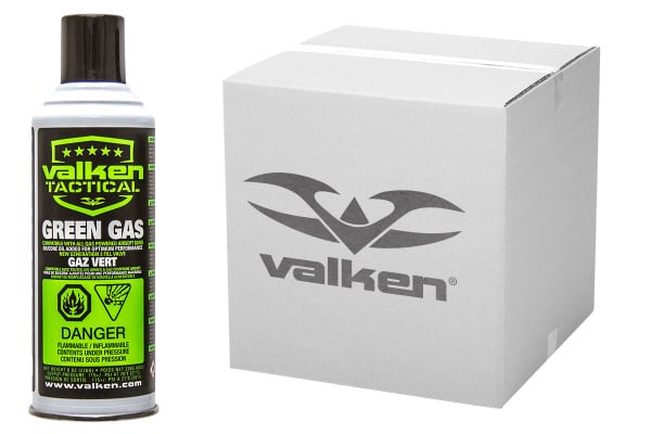 Valken Green Gas 1 Case ( 12 Cans Per Case )