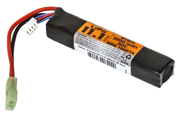 Valken Energy LiPo 11.1V 1000mAh 30C Stick Battery