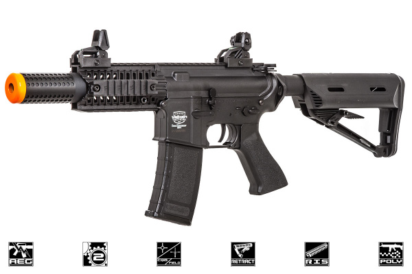 Valken Battle Machine Mod-S V2.0 M4 Carbine AEG Airsoft Rifle ( Black )
