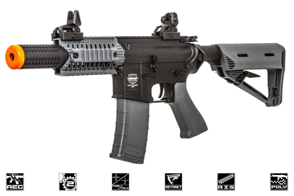 Valken Battle Machine Mod-S V2.0 M4 Carbine AEG Airsoft Rifle ( Black / Gray )