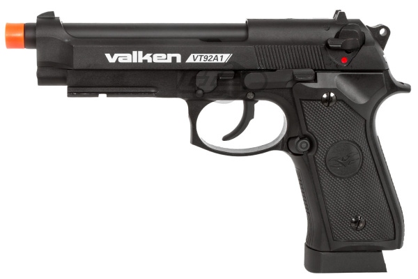 Valken VT 92 A1 M9 Pistol CO2 Blowback Airsoft Pistol ( Black )