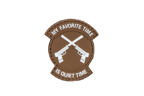 Tac 9 Industries My Favorite Time Is Quiet Time PVC Patch ( Tan )