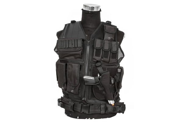 Classic Army Tactical Cross Draw Vest ( Black )