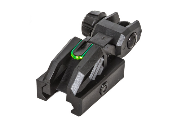 Valken Folding Rear Sight-Black/Neon