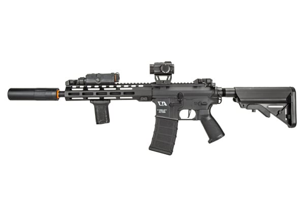 Classic Army Skirmish ECS ML10 M4 M-LOK Carbine AEG Airsoft Rifle Field Ready Combo ( Black )