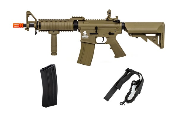 Combat Load Package #2 ft. Lancer Tactical Gen 2 M4 MK18 AEG Airsoft Rifle ( Tan )