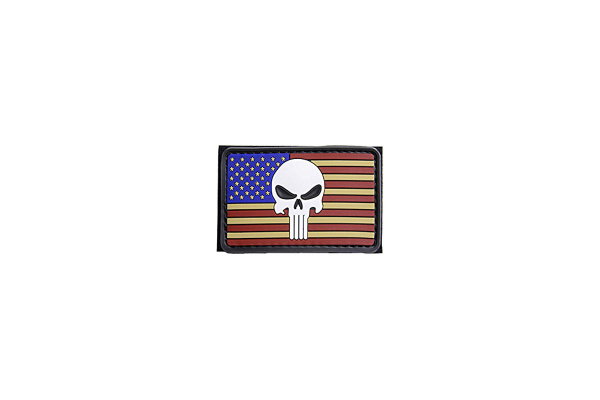 Condor Outdoor US Flag PVC Punisher Patch ( RWB )