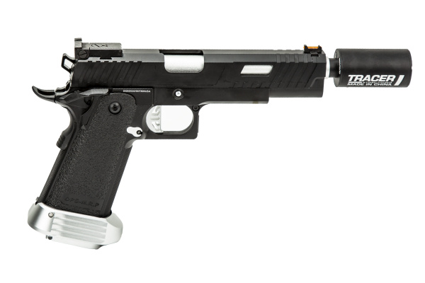 Airsoft GI Custom Sigurd Hi-Capa Gas Blowback Pistol ( Black / Silver )