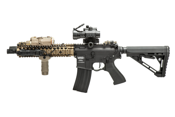Lancer Tactical LT-24X-G2 Gen 2 M4 CQB AEG Rifle ( Black / Tan