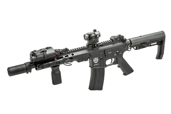 Classic Army MK16 9.5" Full Metal M4 ECS AEG Airsoft Gun Field Ready Combo V1 (Black)