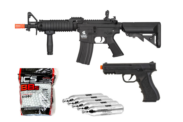 Starter Package #23 Ft. Lancer Tactical MK18 MOD 0 Gen 2 M4 AEG Airsoft Rifle