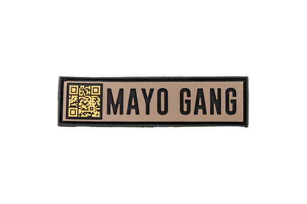 Mayo Gang Tab Airsoft GI Limited Edition PVC Patch ( Tan )