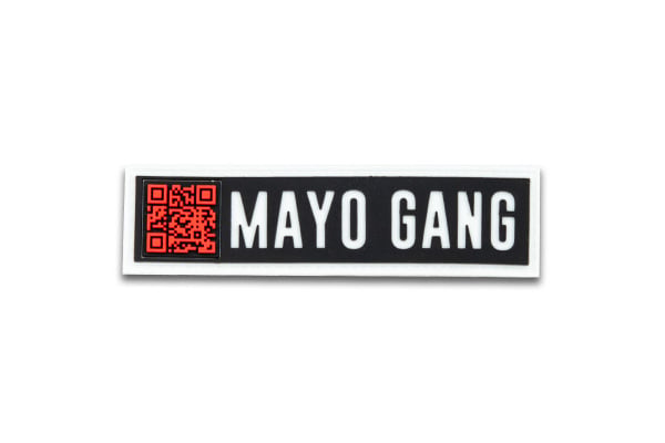 Mayo Gang Tab Airsoft GI Limited Edition PVC Patch ( Black )