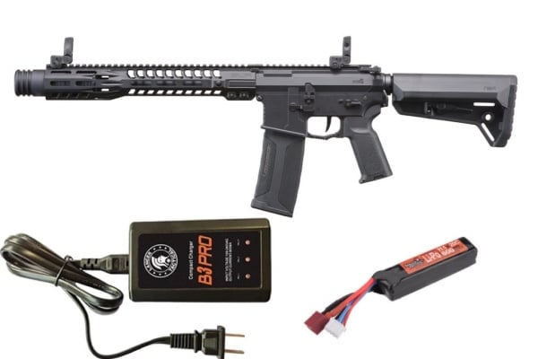 Lancer Tactical Gen4 X SLR SD 13" AEG w/ Gate Aster Battery & Charger Combo