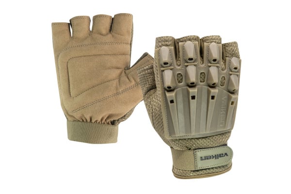 Valken Alpha Half Finger Gloves ( Tan / M-L )