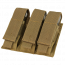 Condor Outdoor Molle Triple Pistol Magazine Pouch (Coyote)