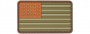 Emerson US Flag PVC Patch Velcro (Tan)