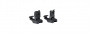 Tac 9 Industries Folding Back Up Sight Set (Black) (daily shocker)