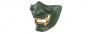 G-Force Yokai Ogre Half Face Mask With Soft Padding (Green/Gold) (daily shocker)