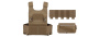 Wosport Tactical BC1 Slick Plate Carrier (Tan) (daily shocker)
