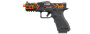 Poseidon CSI XG8 Gas Blow Back Aluminum Pistol (Red/Orange/ Black Splash Anodized) (daily shocker)