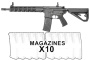 Arcturus LWT MKIII Carbine 12" Sport M4 AEG w/ SE ETU 10 Pack Mag Combo (Black)