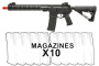 Mayo Gang MGC4 MK2 Full Metal M4 AEG W/ ETU Airsoft Rifle 10 Pack Mag Combo (daily shocker)