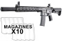 Mayo Gang MGC4 MK3 12" Full Metal M4 AEG W/ ETU Airsoft Rifle 10 Pack Mag Combo