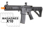 Lancer Tactical Gen 4 L119A2 Full Metal M4 AEG Airsoft Rifle 10 Pack Mag Combo