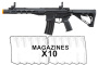 Zion Arms R15 MK2 10" M4 AEG w/ Nebula II ETU 10 Pack Mag Combo (Black)