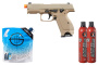 Kizuna Works KW-15K GBB Airsoft Pistol Green Gas Combo (Cerakote FDE)