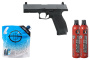 Kizuna Works MKW GBB Airsoft Pistol Green Gas Combo (Cerakote Gray)