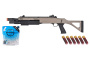 BO Manufacture FABARM STF12 Short 11" Pump Action Spring Shotgun w/ Stock Shell Combo (Tan)