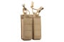 Lancer Tactical Laser Cut Open Top Double Pistol Magazine Pouch (Tan) (daily shocker)