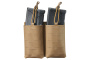 Lancer Tactical Laser Cut Double AR 30 Round Magazine Pouch (Tan)
