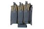 Lancer Tactical Double Kangaroo Magazine Velcro Placard (Gray)