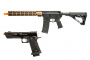 MGC4 MK2 Full Metal M4 AEG W/ ETU Airsoft Rifle & TTI Pit Viper 2011 Hi-Capa GBB Airsoft Pistol Combo (Black & Bronze)