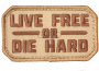 Mil-Spec Monkey Live Free or Die Hard Patch (Desert)