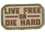 Mil-Spec Monkey Live Free or Die Hard Patch (Multicam)