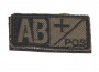Condor Outdoor Velcro AB Positive Blood Type Patch (OD Green)