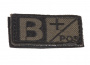 Condor Outdoor Velcro B Positive Blood Type Patch (OD Green)