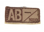 Condor Outdoor Velcro AB Negative Blood Type Patch (Tan)