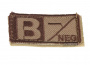 Condor Outdoor Velcro B Negative Blood Type Patch (Tan)