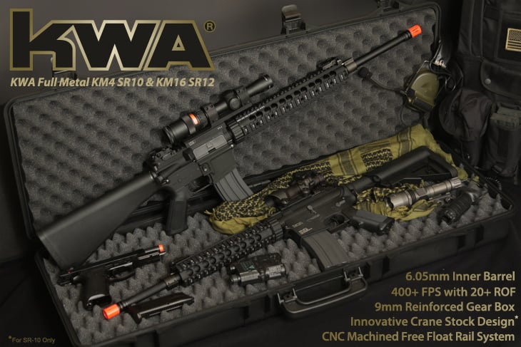 KWA Full Metal KM4 SR10 & KM16 SR16