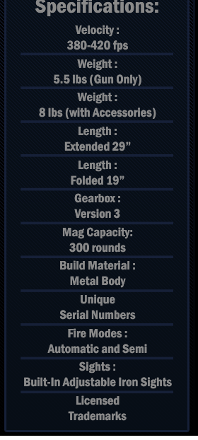 SIG552 specifications